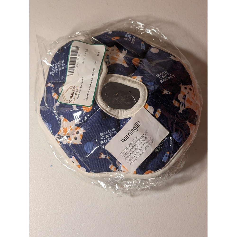 Comsaf Pet Recovery Collar XS Soft Cone for Cats/Dogs Rocket Print New - Picture 1 of 2